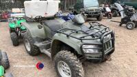 Arctic Cat 700cc Diesel Quad Bike, Road legal - Log book present, 4 wheel and 2 wheel drive with diff lock, Artic Cat winch fitted, Enduraspray tank, lance and spray boom fitted by tractor shop, 2007 - 2