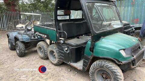 Polaris Ranger 6x6 UTV, road registered, key in office