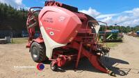 Lely Welger RPC 445 Tornado round baler and wrapper, control box in office