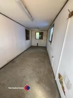 20ft steel office block with steel shutters and electric plug in - 5