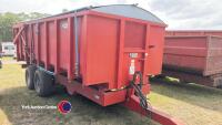 Triffitt 10T grain trailer, with rollover sheet, hydraulic tail gate, 1994 - 2