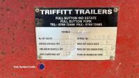 Triffitt 10T grain trailer, with rollover sheet, hydraulic tail gate, 1994 - 3