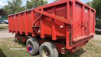 Triffitt 10T grain trailer, with rollover sheet, hydraulic tail gate, 1994 - 5