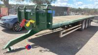 34ft tri-axle trailer, air brakes all lights work