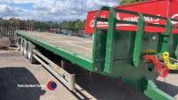 34ft tri-axle trailer, air brakes all lights work - 2
