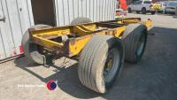 Trailer chassis, 19ft long sprung axle and drawbar 8 stud braked axles - 2