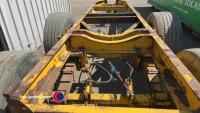 Trailer chassis, 19ft long sprung axle and drawbar 8 stud braked axles - 3
