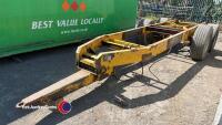 Trailer chassis, 19ft long sprung axle and drawbar 8 stud braked axles - 4
