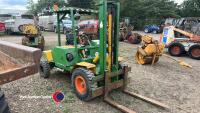 Ausa CE11 rough terrain compact forklift, only weighs 2160KG and lifts 1300KG, runs, drives and lifts, key in office