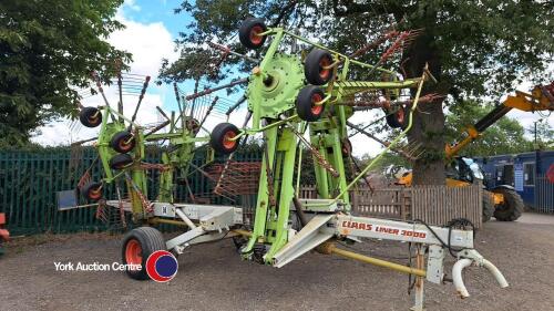 Claas Liner 3000 4 rotor rake, control box in office