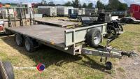Ifor Williams 14ft flat trailer, good brakes and lights, new October 2023 - 2
