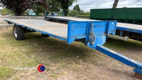 24ft x 8ft single axle bale trailer in good order