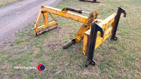 Big square bale grab JCB brackets