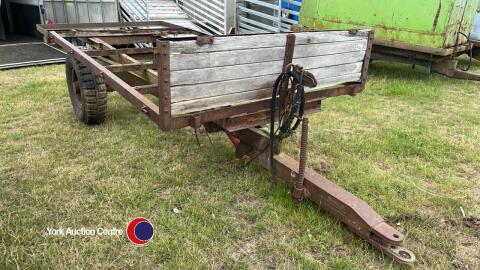 Tipping trailer with bale extension needs re boarding