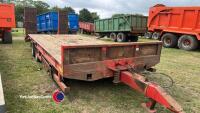 Herbst 22ft low loader trailer, 2017