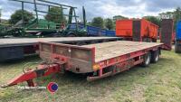 Herbst 22ft low loader trailer, 2017 - 2