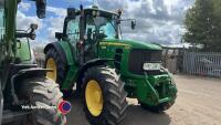 John Deere 6930 tractor, premium, 40kph PowerQuad gearbox, panoramic doors, front linkage, YJ08 HUZ, 8753 hrs - V5 in office , key in office - 2