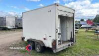 Ifor Williams 10ft x 6ft twin axle box trailer, road worthy condition - 3