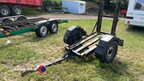 Single axle roller trailer