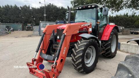 Massey Ferguson 5470 tractor with loader, full suspension, 5002 hours, PO60 TEV