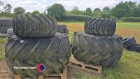 2 x Goodyear Terra 67 x 34 x 25 tyres and 2 x Goodyear Terra 38 x 20 x 16 tyres
