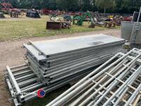 Bateman fixed sheep handling system, will hold 250 adult sheep - 10