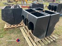 4 x ACO finisher pig feed hoppers - 2