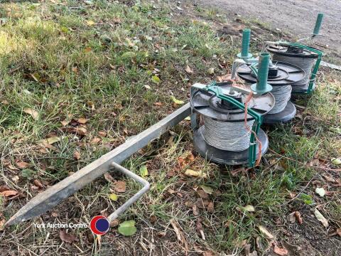 3 x reel electric fencing systems