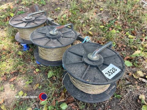 3 x reel electric fencing systems