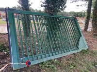 2 x yard gates, 24ft span, 6ft6in high - 2