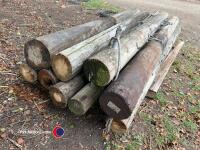Pallet of strainer posts - 3