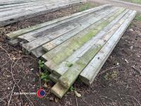 20 fence rails, 4in x 1 1/2in approx 12ft long - 3