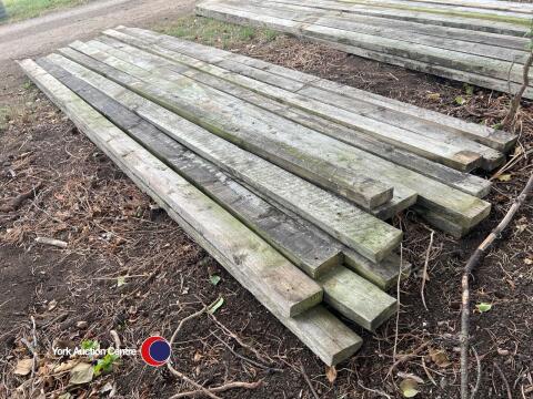 20 fence rails, 4in x 1 1/2in approx 12ft long