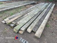 20 fence rails, 4in x 1 1/2in approx 12ft long - 2