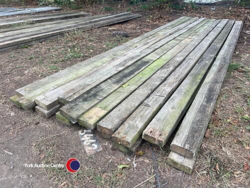20 fence rails, 4in x 1 1/2in approx 12ft long
