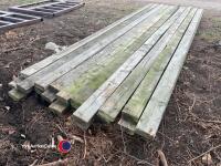 20 fence rails, 4in x 1 1/2in approx 12ft long - 3