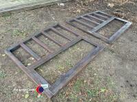 2 handmade steel gates. Ready for wooding and paint - 2