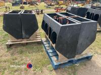 4 x ACO finisher pig feed hoppers - 2