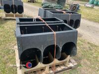4 x ACO finisher pig feed hoppers - 3