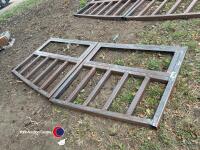 2 handmade steel gates. Ready for wooding and paint - 2