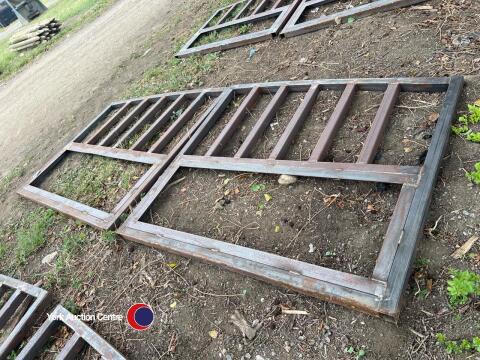2 handmade steel gates. Ready for wooding and paint