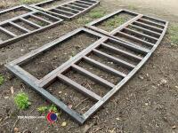 2 handmade steel gates. Ready for wooding and paint - 2