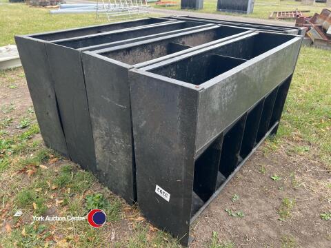 6 x pig feed hoppers