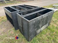 6 x pig feed hoppers - 4