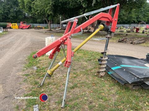 Tractor mounted post hole borer, little used