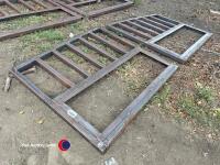 2 handmade steel gates. Ready for wooding and paint