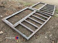 2 handmade steel gates. Ready for wooding and paint - 3