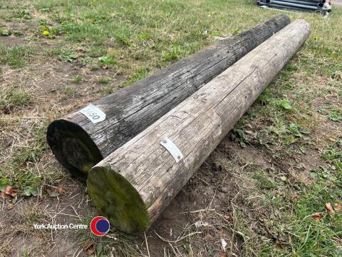 8ft telegraph pole gate posts