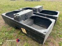 2 x water troughs plastic - 4