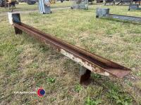 10ft x 6in galvanised water troughs - 2